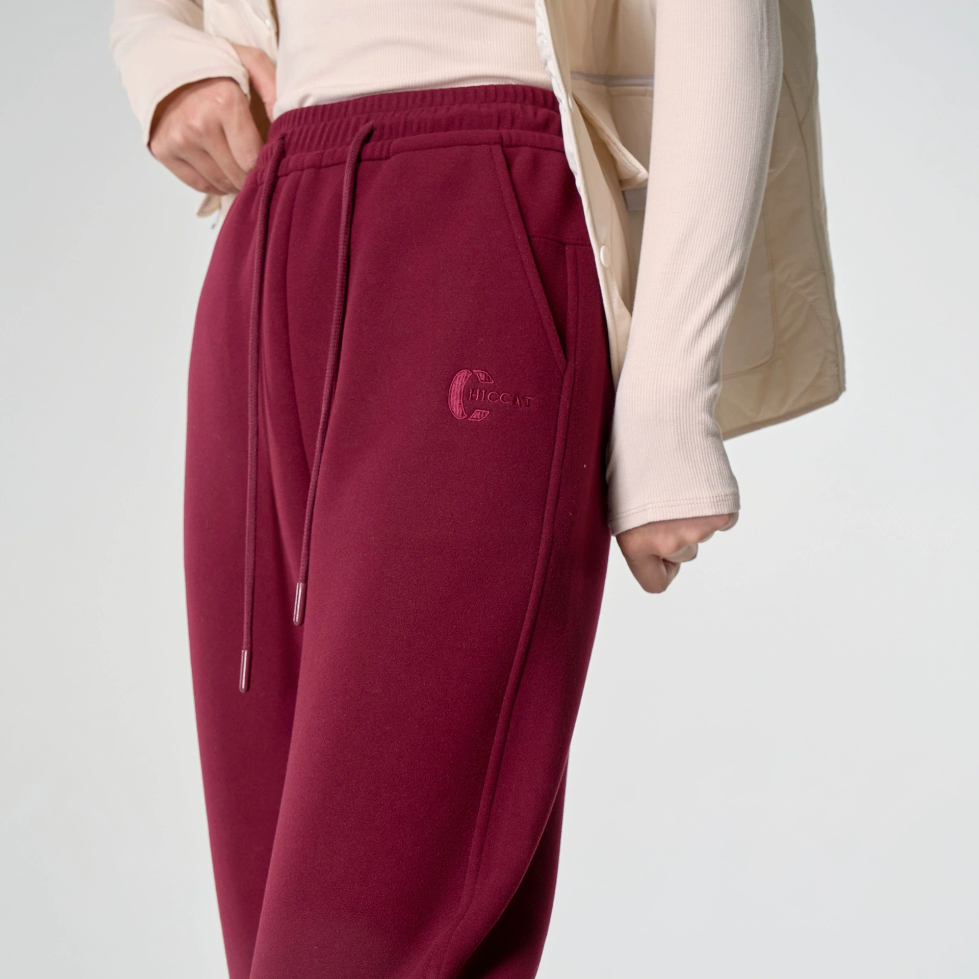 [Шерстяные ветровые штаны] флисные теплые брюки для мужчин и женщин утолщенные плюшевые спортивные наружные ветрозащитные водонепроницаемые повседневные брюки