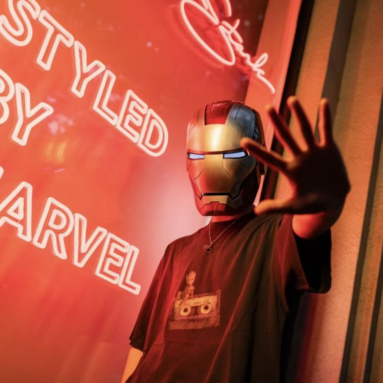 2025 New Iron Man Helmet Black Gold/Silver Voice Control Mask