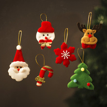 9WOR圣诞树装饰配件配饰雪人老人小挂件挂饰圣诞节元素装饰品