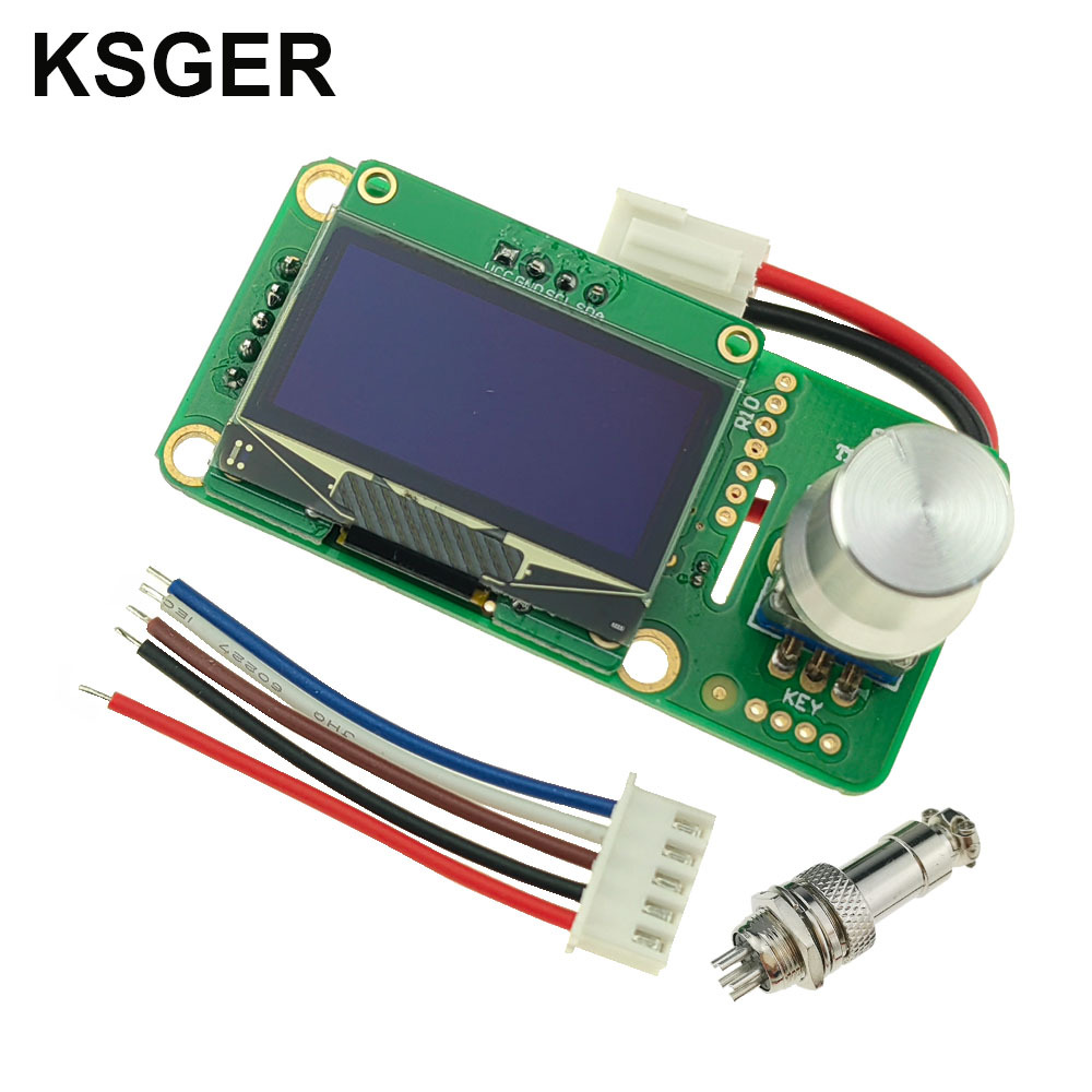 Ksger pantalla grande T12 DIY Estación de soldadura panel Control cabeza STM32 OLED 2,1 s reparación del teléfono móvil ordenador