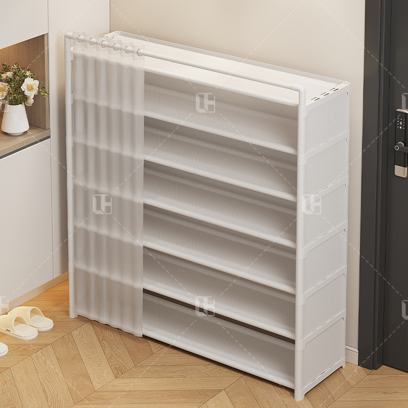 Simple Shoe Rack for Home Entrance Multi-Layer Good-Looking Shoe Cabinet Dust-Proof Shoe Storage Cabinet Dormitory Small Rental Room