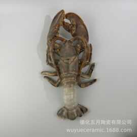 可爱海洋动物龙虾冰箱贴磁铁鲨鱼摆件DIY创意卡通外贸冰箱贴跨境