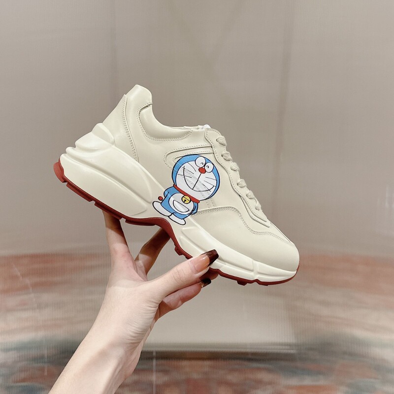 Authentic G-Brand High-End Dad Shoes, Genuine Leather, Thick-Soled, Height-Increasing, Casual Sports Shoes for Men, Versatile Couple's Sneakers for Women
