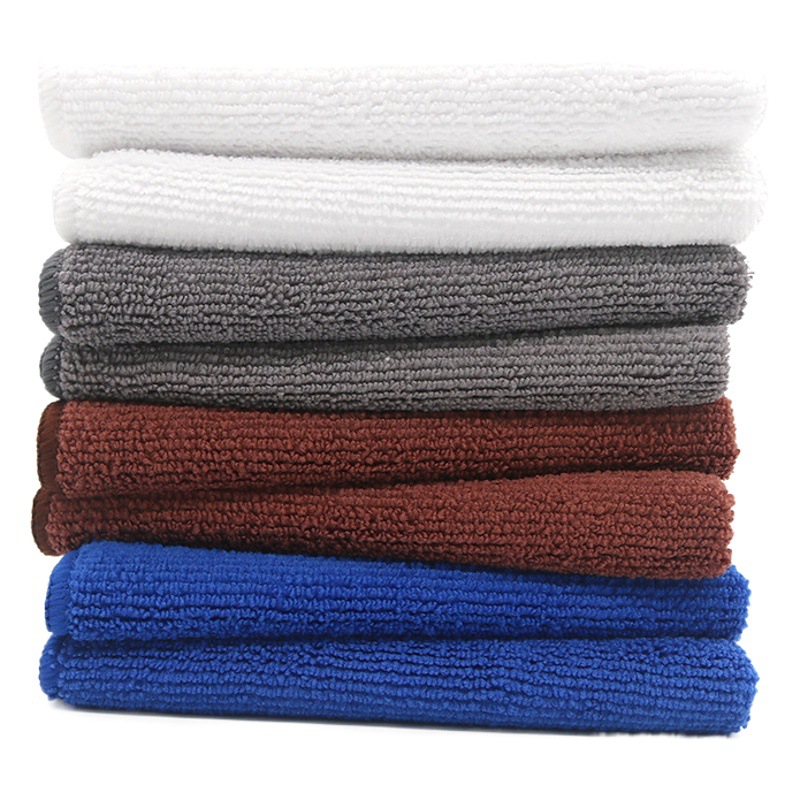 Cocina trapo al por mayor cafetería leche tienda de té limpieza absorbente sin pelusa limpieza trapo microfibra pequeña toalla cuadrada