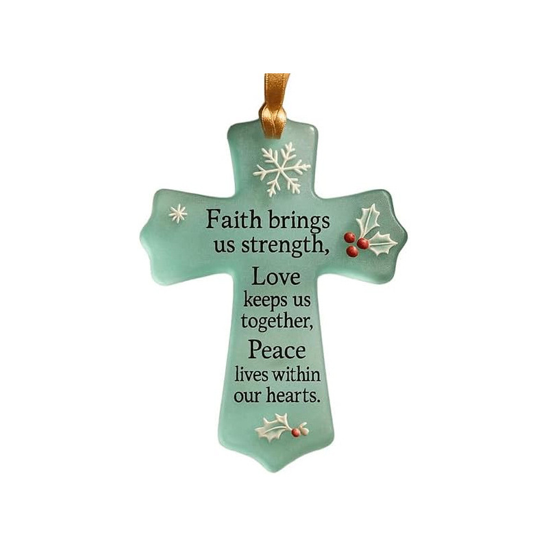 跨境圣诞树装饰品Seaglass Heart Ornament 圣诞节装饰品圣诞礼物|undefined