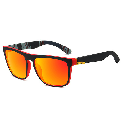 DZ Western Outdoor Cycling Sunglasses D731 Men's Polarized Sunglasses Retro Sporty Aviator Sunglasses