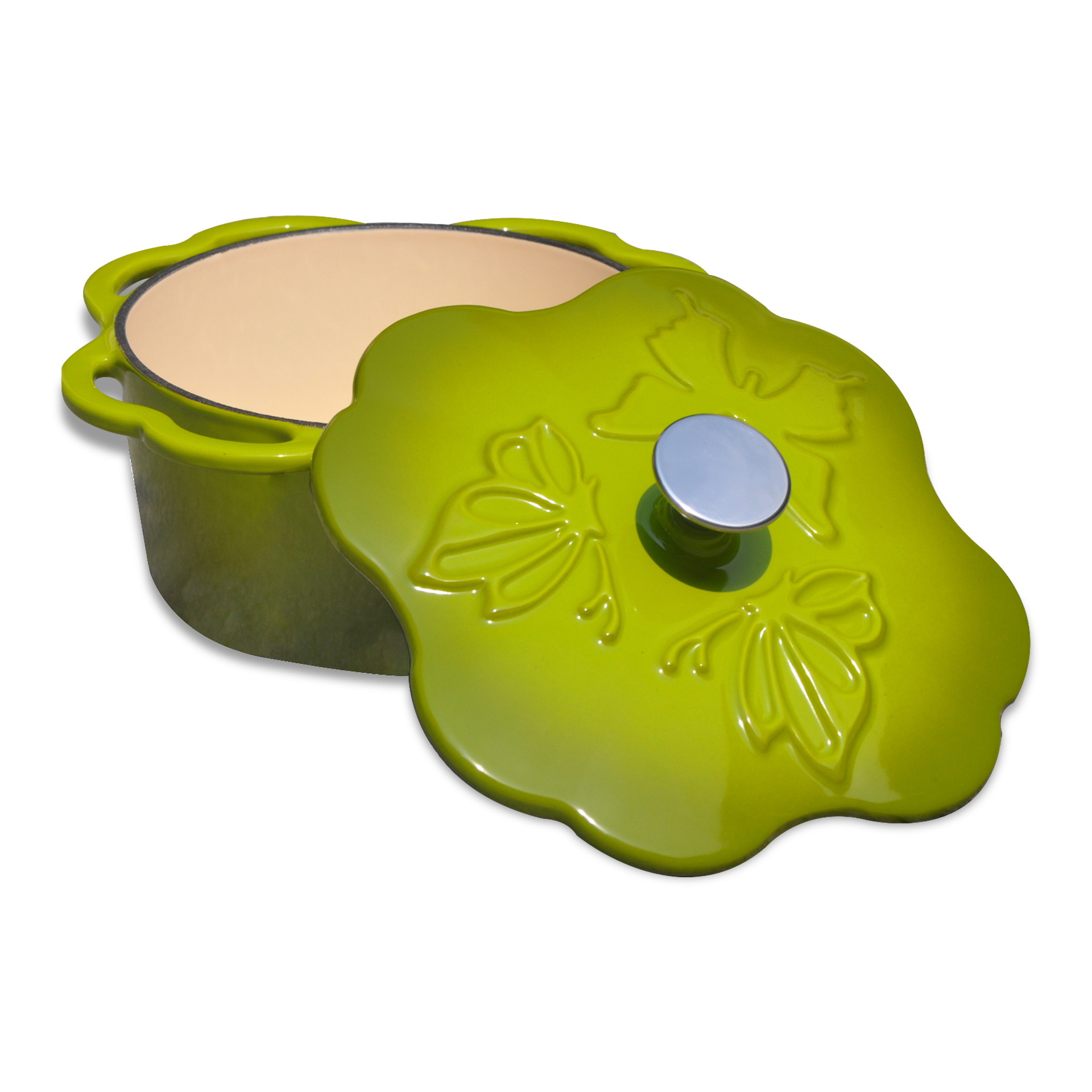 China's best-selling cast iron enamel pot, butterfly enamel pot, housewarming gift, souvenir
