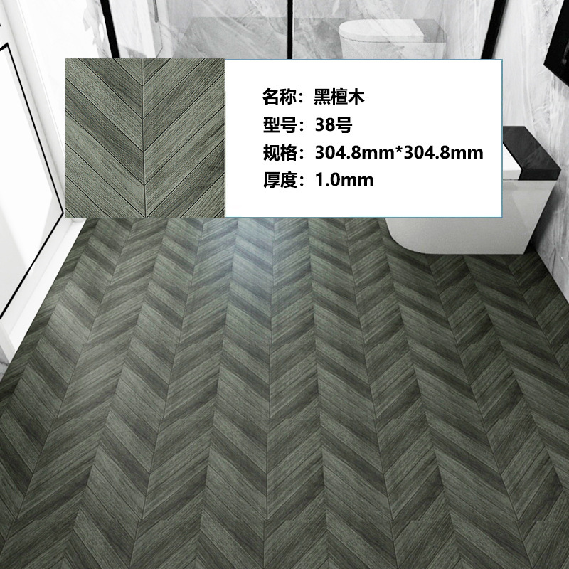 Piso de baño autoadhesivo alfombra impermeable de suelo de cemento renovación de suelo de suelo ladrillo de suelo antideslizante cuero image 52