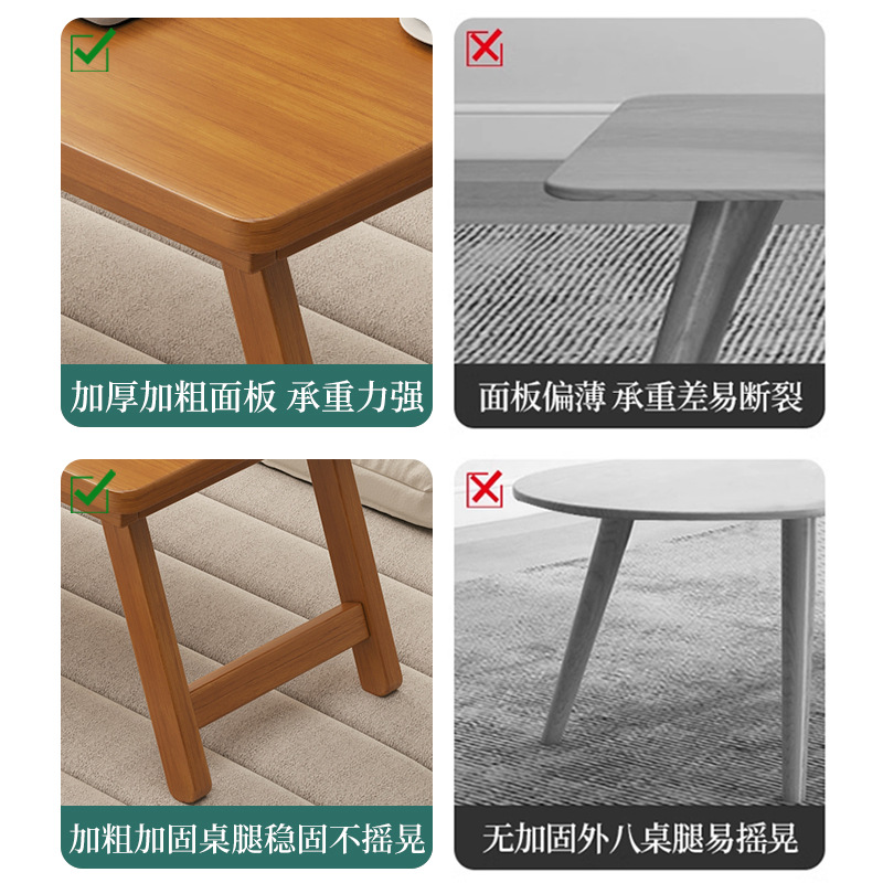 Mesa plegable, mesa de centro pequeña, ventana salediza de tatami, mesa baja, sala de estar para el hogar, mesa de té plegable, mesa de aprendizaje