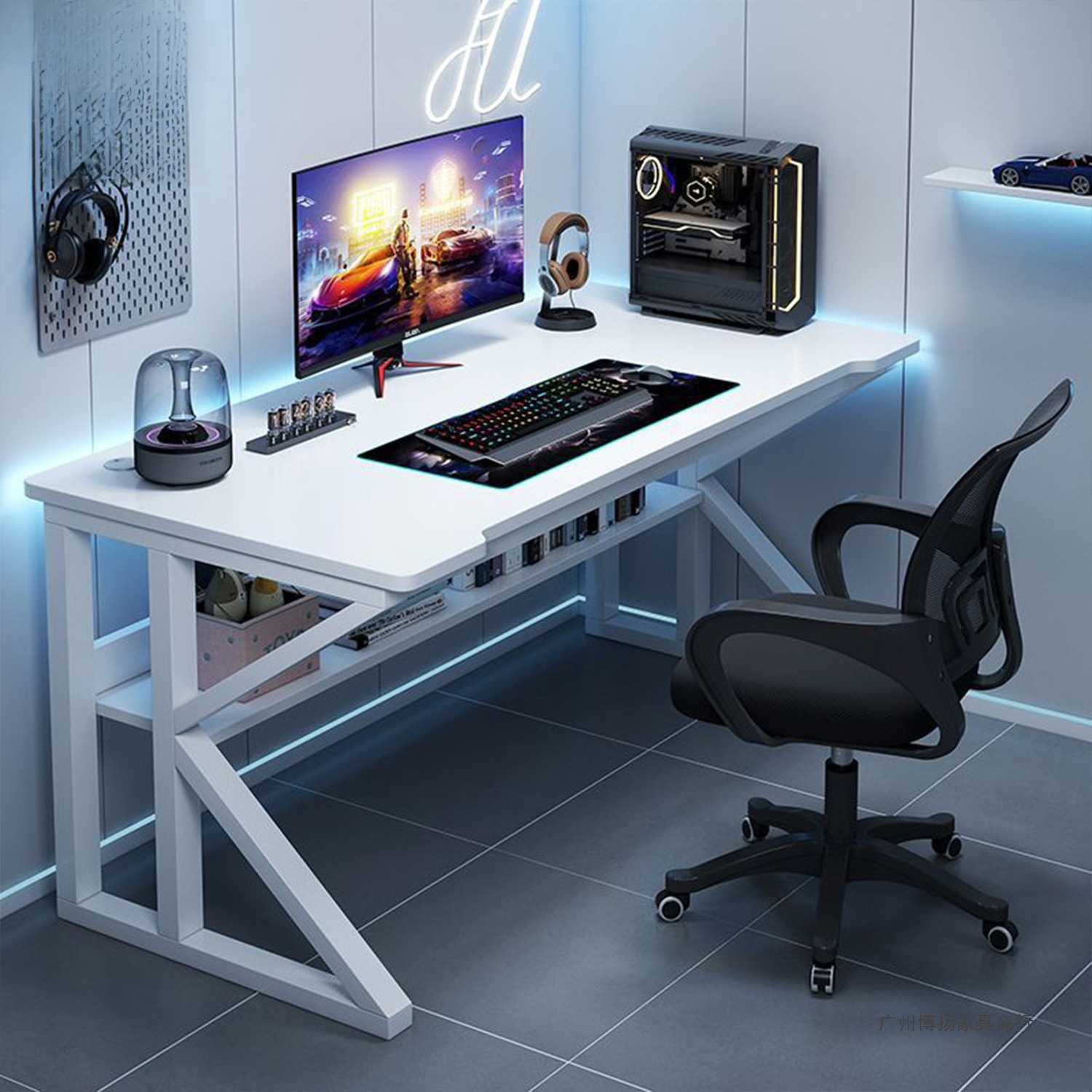 Computer Desk Desktop Home E-Sports Table Simple Computer Desk and Chair Set a Student Desk Learning E-Sports Chair