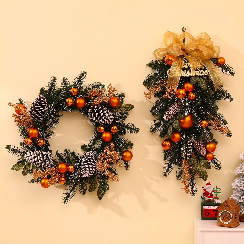 Transfronterizos amazónicos decoraciones navideñas guirnaldas de caña puertas colgantes decoración de escena colgantes de árbol de Navidad