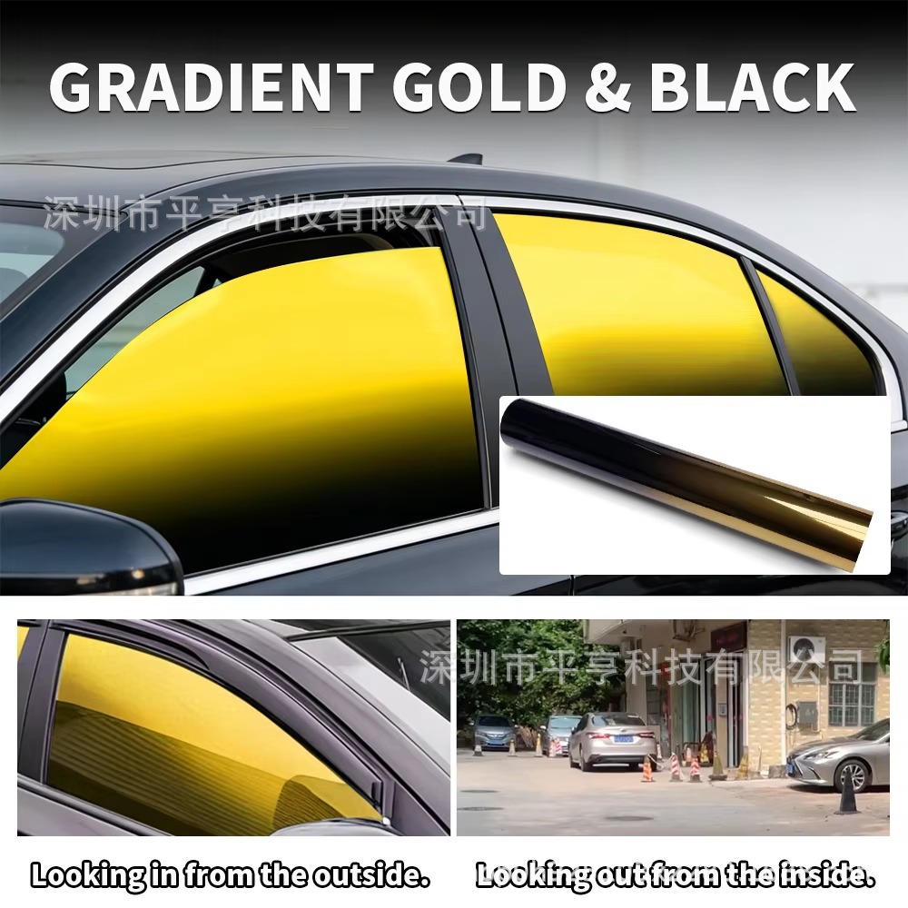 50cmx300cm window film gradient color solar film car window sunshade UV protection car insulation film