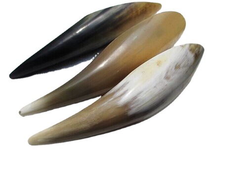 Wholesale Tianlan horn scraping board, large scraping bucket, tube, tea spoon, hollow point stick, dots 18 cm or more