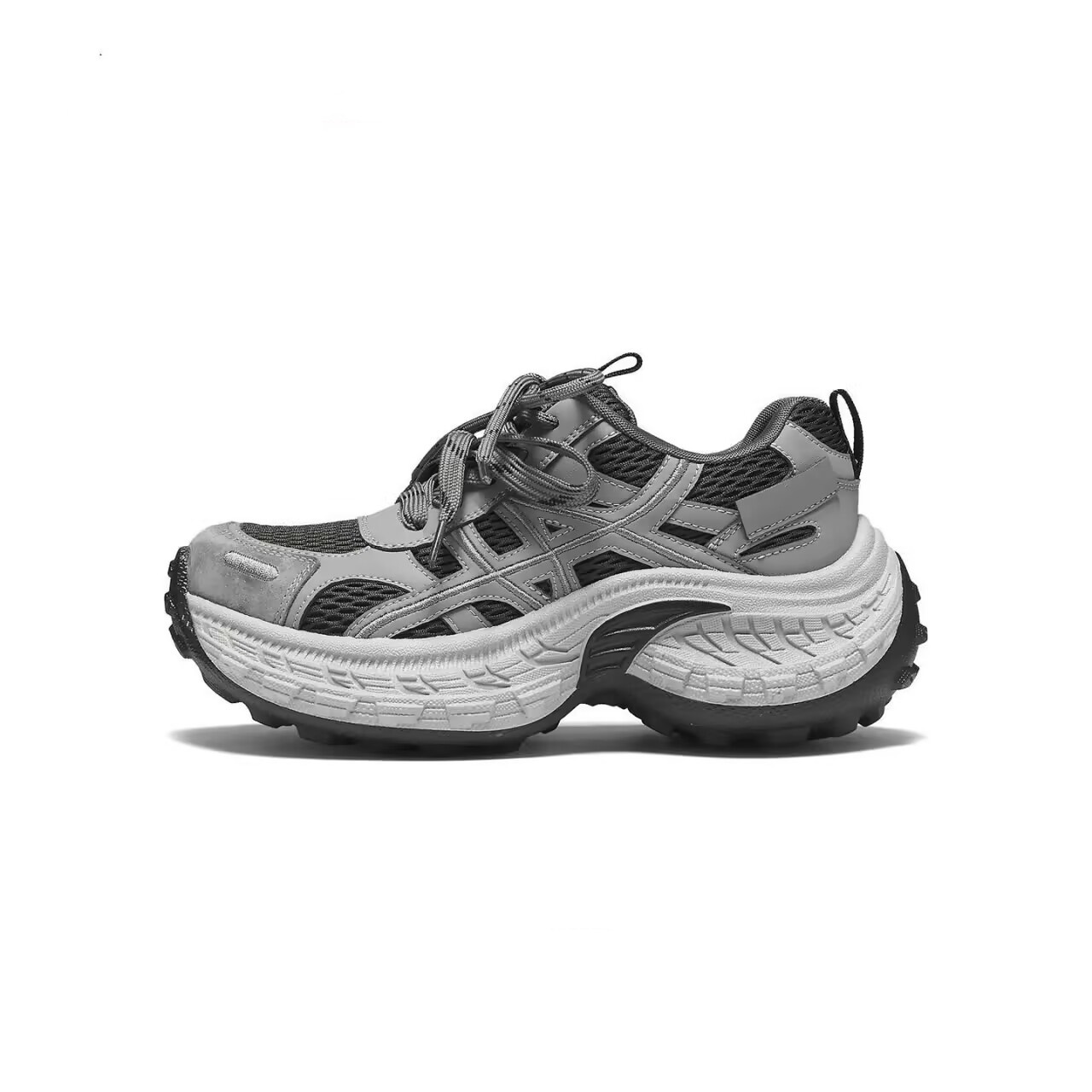 2026 aumento de altura zapatos deportivos casuales de primavera gruesa nueva zapatos blancos zapatos blancos para mujeres ligeros versátiles