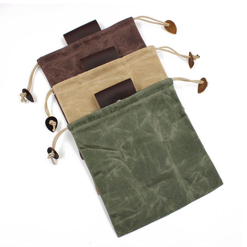 真皮帆布采摘袋