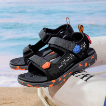 男童凉鞋2025夏季新款中大童防滑沙滩鞋小孩子实心软底运动凉鞋男