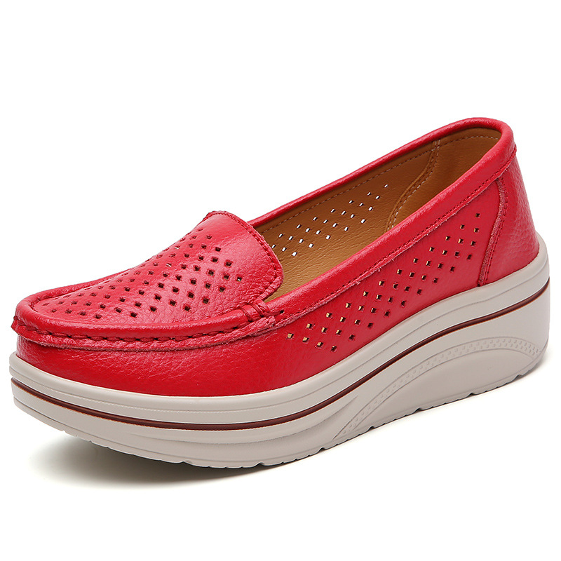 2024 Summer-Autumn European And American Style's Platform Thick-Soled Casual Leather Shoes, Large-Size Loafers For_voghion.com