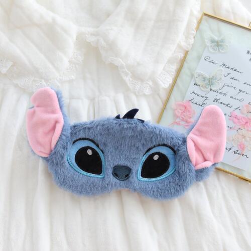 Japanese cartoon embroidery three-eye blackout eye mask plush toy wholesale travel portable office nap eye mask artifact