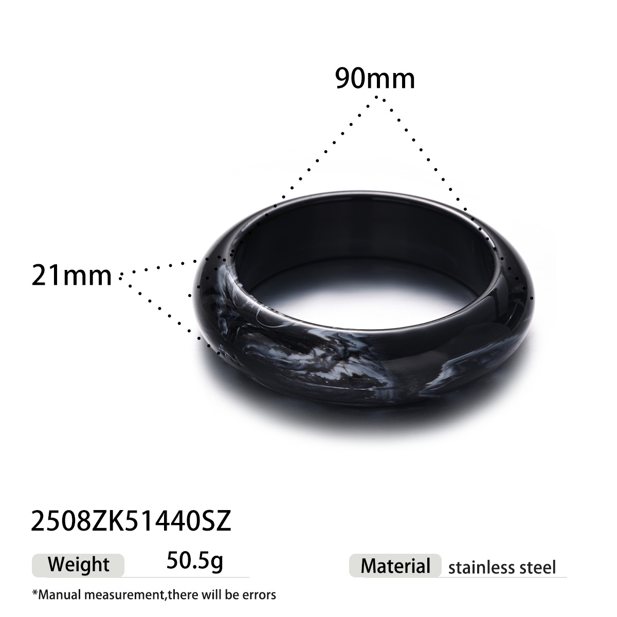 Tina transfronteriza Europa y América acrílico anillo pulsera mujer ins explosión multicolor diseño universal sensación de joyería al por mayor image 11