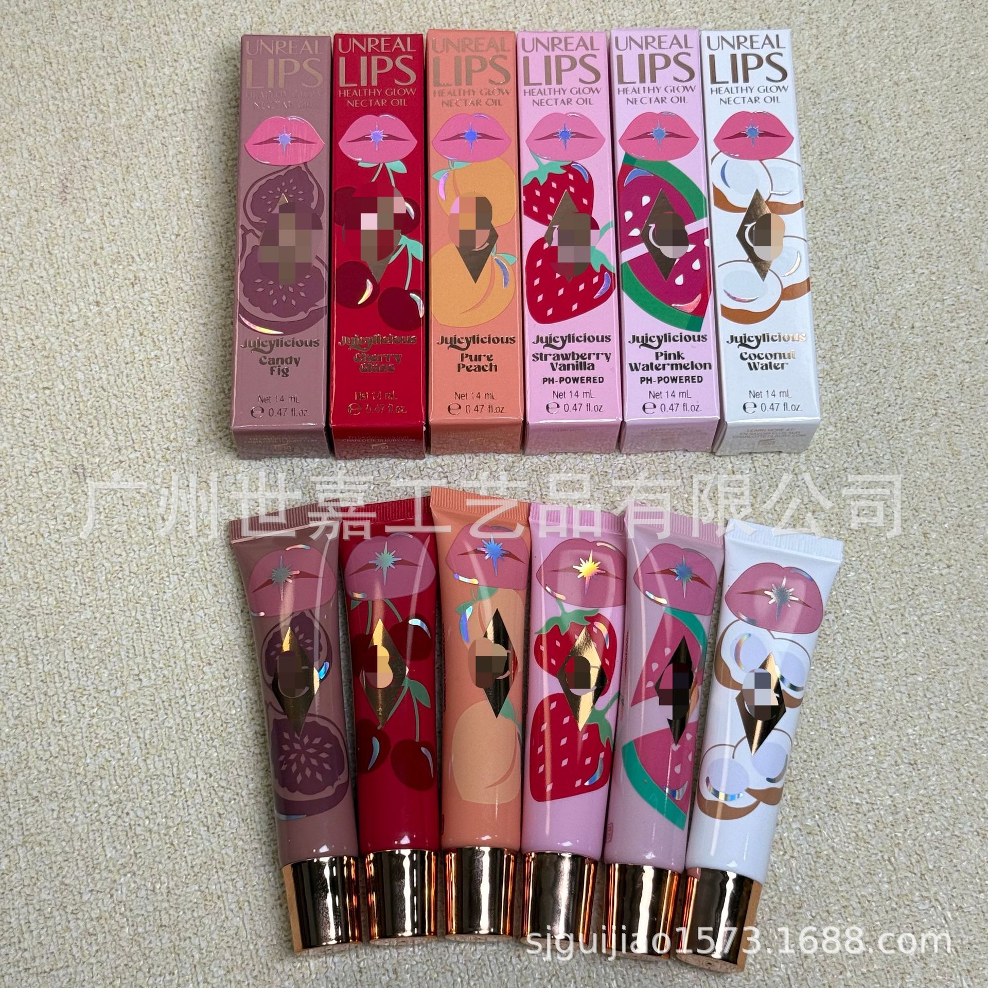 In-Stock Ct Jelly Lip Gloss Tinted Lip Oil Moisturizing Lip Balm 14ml Cherry Essence Lip Glaze with a Watery Shine