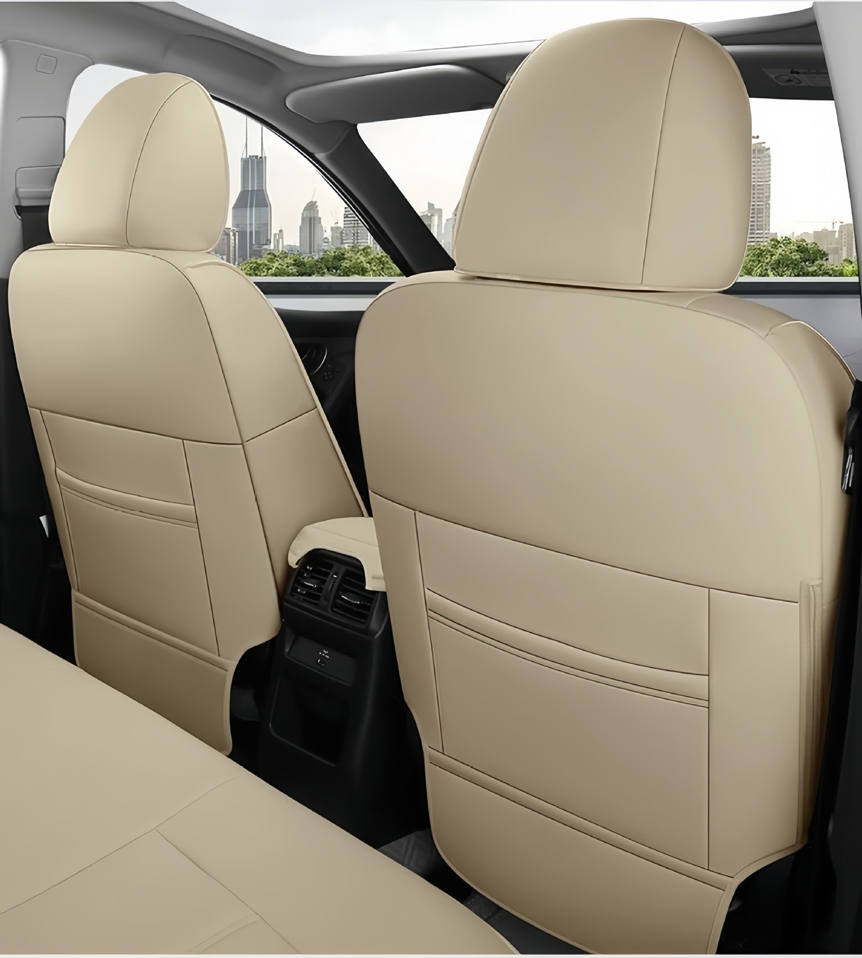 Nissan Qashqai X-Trail Glory Murano Car Seat Covers Full Leather Seat Covers Universal for All Seasons Seat Cushion Covers