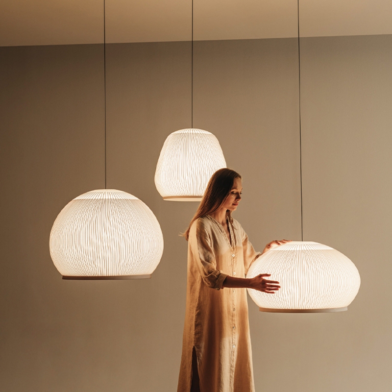 Spanish Vibia Knit Restaurant Pendant Light, Minimalist Designer Wabi-Sabi Vintage Style Tea Room Woven Lighting Fixture, Cross-Border Spanish Vibia Knit Restaurant Pendant Light, Minimalist Designer Wabi-Sabi Vintage Style Tea Room Woven Lighting Fixture, Cross-Border