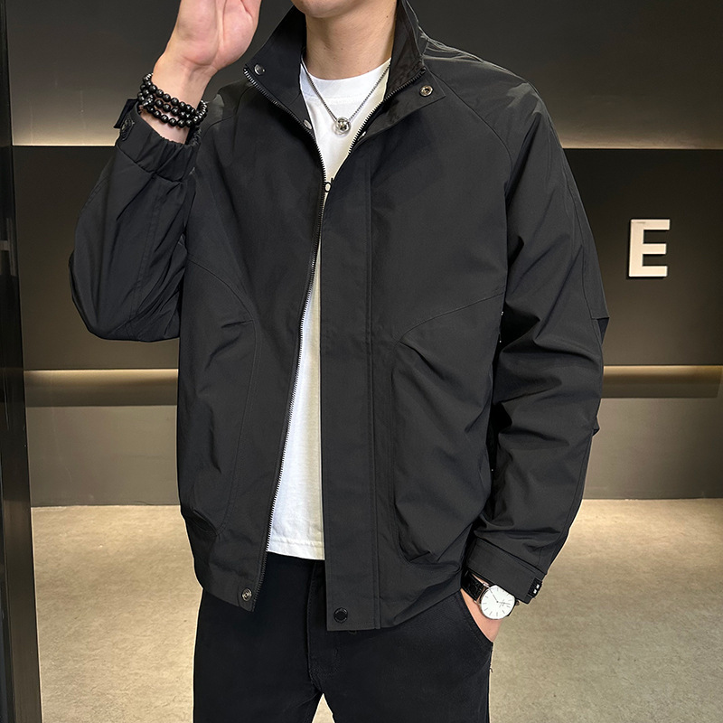 Yapu-style sports jacket 2026 autumn trendy men's casual bomber jacket autumn and winter workwear plus-size coat