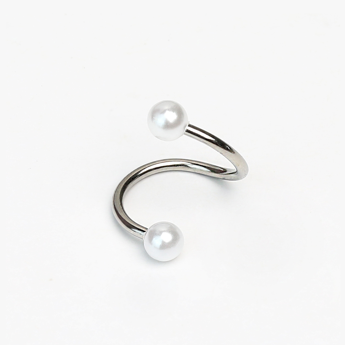 Labret stud lip piercing jewelry styling detail