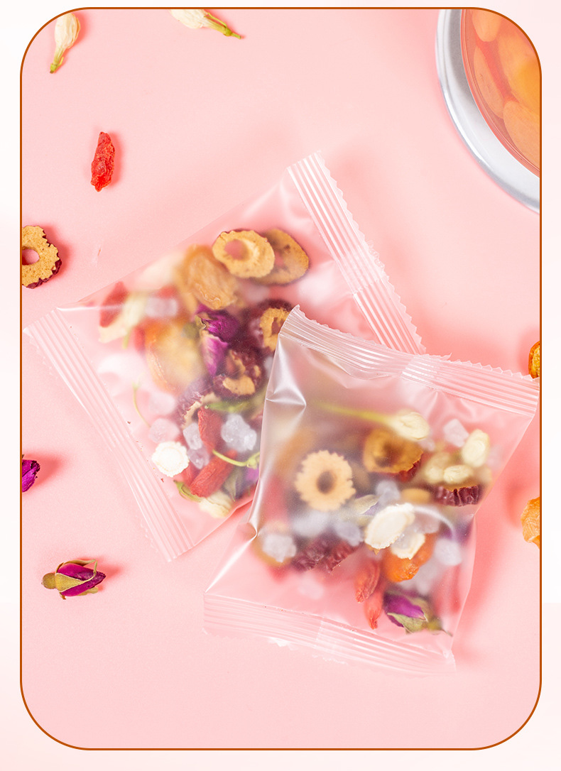 Yu Yang Ji Ginseng Longan Eight Treasure Tea 100g Gift Box Herbal Blend with Red Dates Goji and Rock Sugar specifications