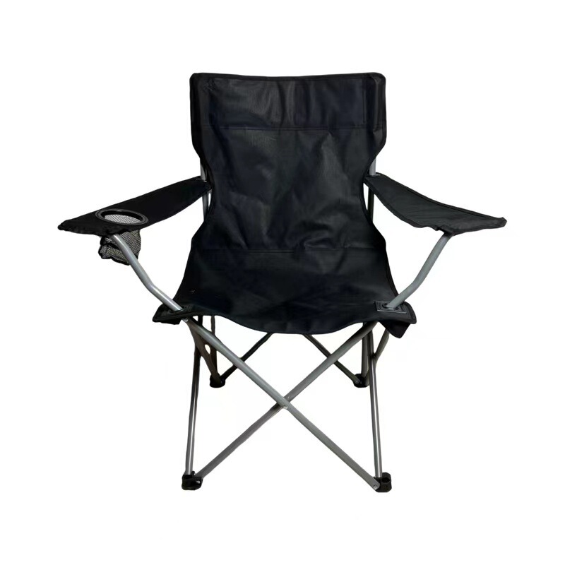 Yg-C009 High Quality Black Armchair Outdoor Camping Style Chair Fishing Chair Seaside Leisure Chair
