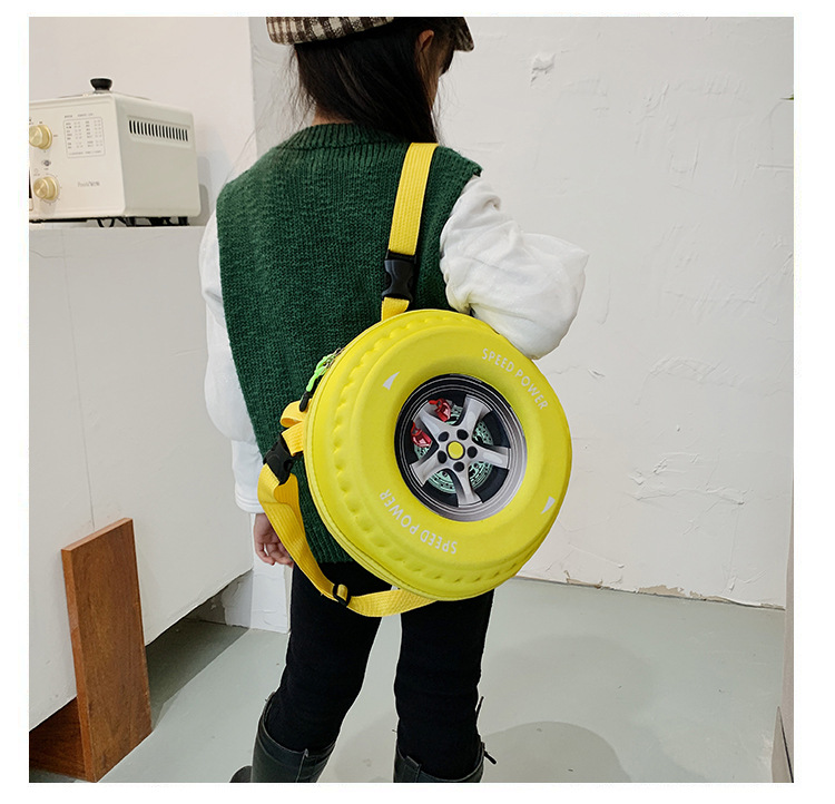 2022 Spring New stylish and high-quality tire bag, Korean style simple and fashionable casual handbag, crossbody children's schoolbag undefined