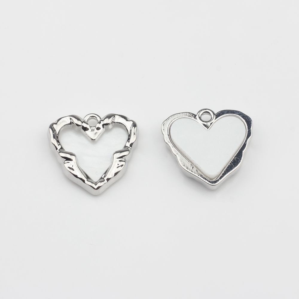46g Weight Artificial Gemstones Inlay Material DIY Jewelry Accessories Classification 10 PCS/Package Quantity Zinc alloy Material Heart Shape Pattern Plating, Inlay Design Simple Style Style 10 PCS/Package Zinc Alloy Artificial Gemstones Heart Shape 5