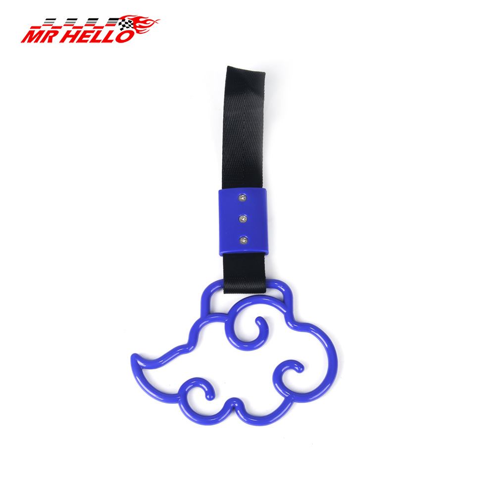 Amazon nuevo tendón nube colgante anillo de advertencia de parachoques trasero del coche anillo colgante anillo de la mano del coche