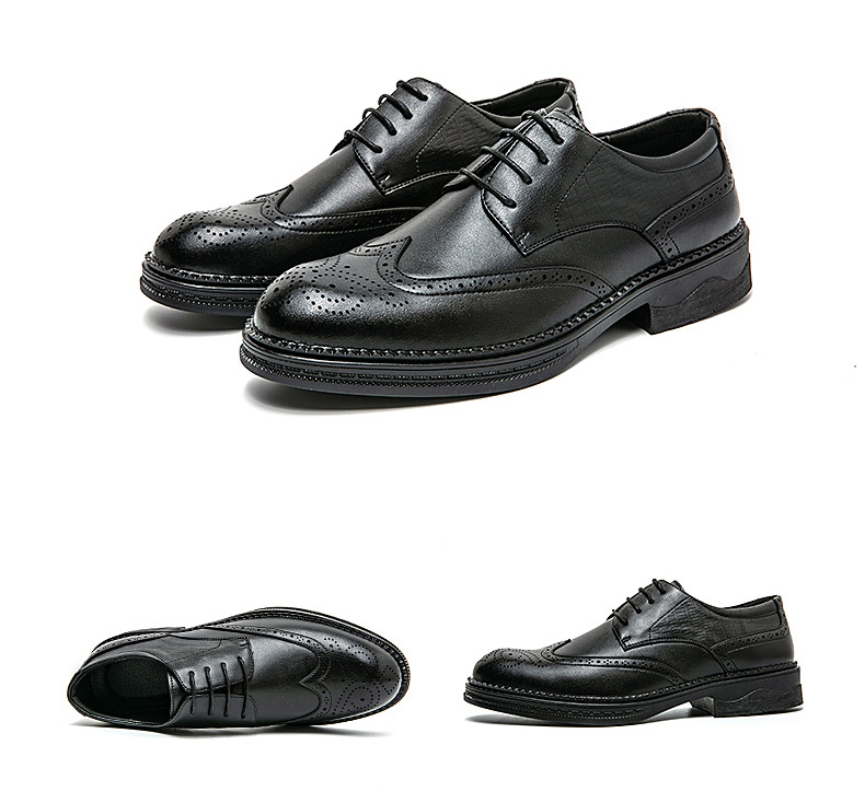 Große Größe Business Friseur Herren Casual Britischen Stil Schuhe, Block Leder Schuhe_voghion.com