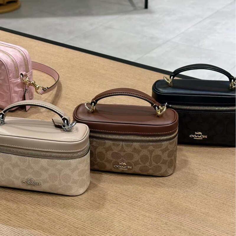 Koujia's New Women's Cosmetic Bag, European and American Retro Style Box Bag, Classic Handbag, Mini Shoulder Bag, Crossbody Bag