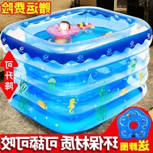 水池婴儿游泳池家用充气幼儿童宝宝桶加厚折叠室内小孩戏水池