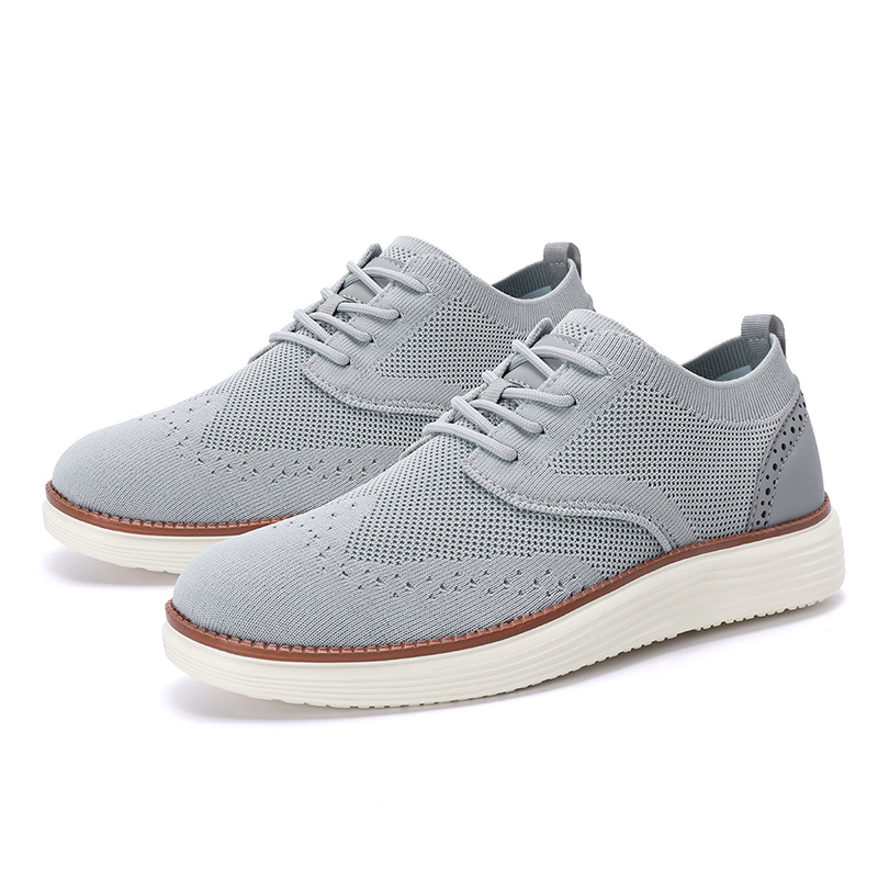 2025 nuevos zapatos casuales de hombre ligeros transfronterizos Amazonas tamaño 48 transpirables zapatos de tela voladora para hombres image 10