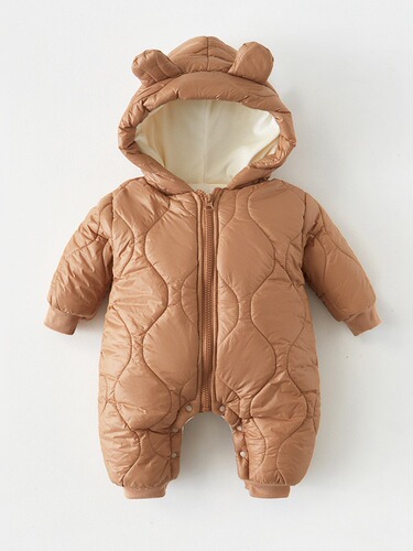 Baby Bodysuit for Autumn and Winter, Cotton Padded Outwear, Cute and Stylish Baby Winter Gear, Suitable for Outdoor Carrying
