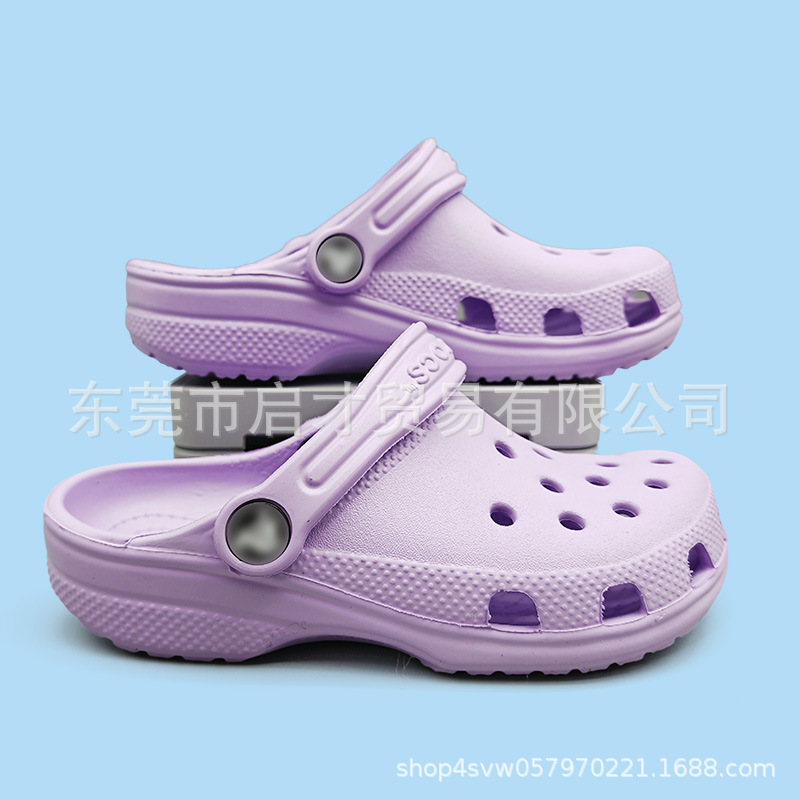 Cruz de niños pequeñas estrellas agujero zapatos de playa clásicos al aire libre logo hueco sandalias 10126