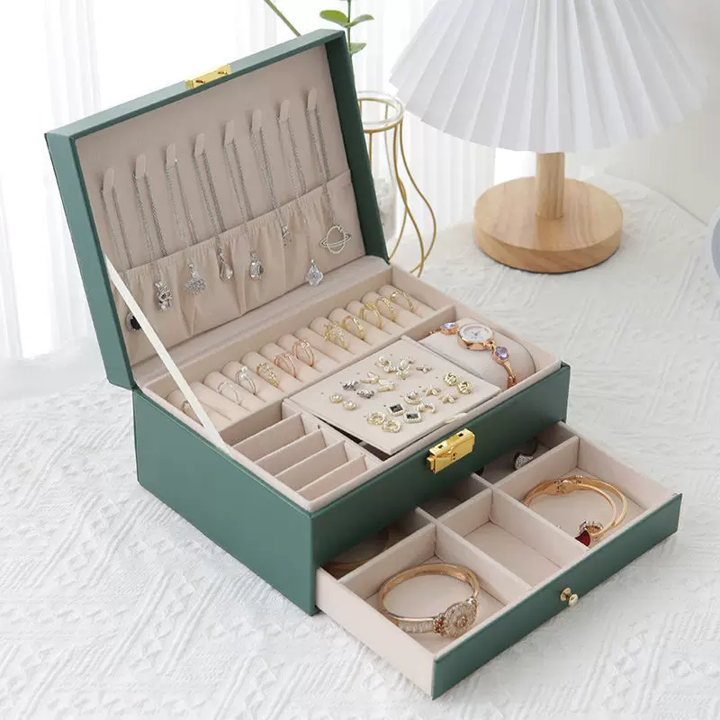 (Cross-border trading), storage system, storage box, earrings, wooden capacious necklace, direct factory sales