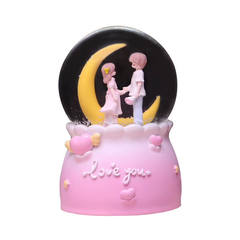 Fuchsia individual music box for St. Valentine's Day for friend, for beloved, Birthday gift