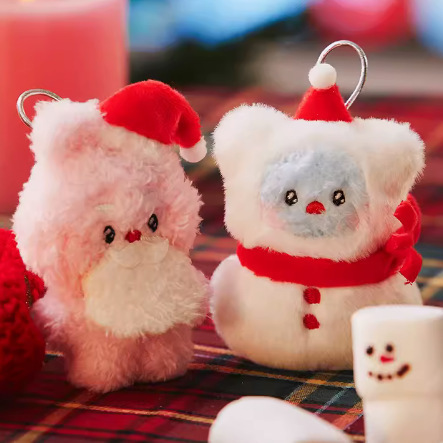 BT21 mini minini Christmas series small pendant doll plush doll key chain gift