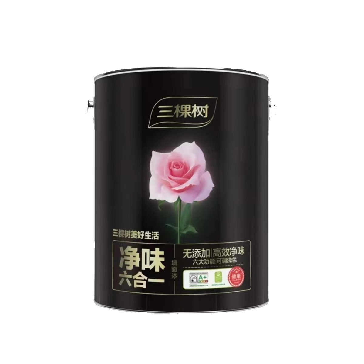 三棵树净味六合一墙面漆耐擦洗防霉室内家用环保型油漆涂料乳胶漆