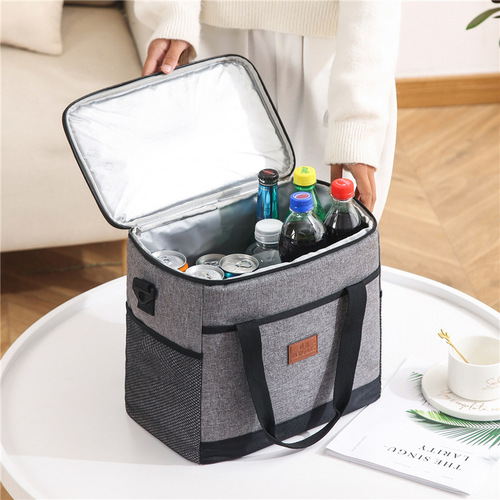 Large lunch bag, thickened waterproof ice bag, outdoor picnic bag, portable meal delivery take-out bag, Amazon insulated bag
