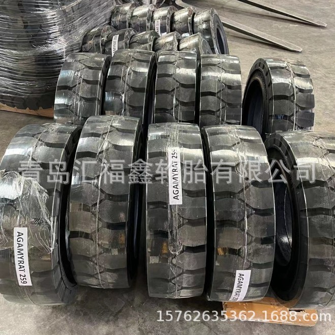 实心叉车轮胎6.50-10工程机械轮胎28x9-15 3吨叉车轮胎
