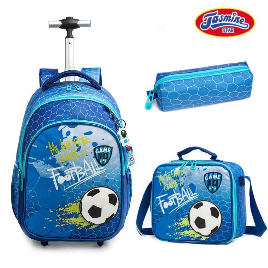 Nuevo estilo de dibujos animados lindo con lentejuelas para estudiantes de primaria, mochila de tres piezas de 17 pulgadas para niños y niñas