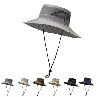 Summer sun hat outdoor sports mountaineering riding fishing hat UV protection work big brim hat wholesale
