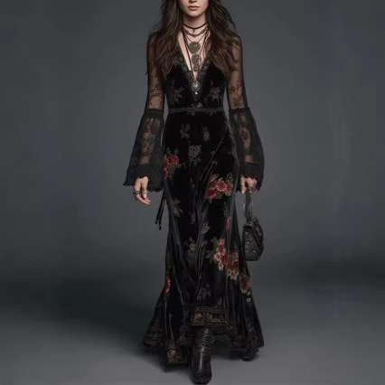 Foreign Trade Women's Clothing European and American Cross-Border Aliexpress Ebay Amazon 2025 Autumn and Winter Loose Long-Sleeved Gold Velvet Outerwear Foreign Trade Women's Clothing European and American Cross-Border Aliexpress Ebay Amazon 2025 Autumn and Winter Loose Long-Sleeved Gold Velvet Outerwear