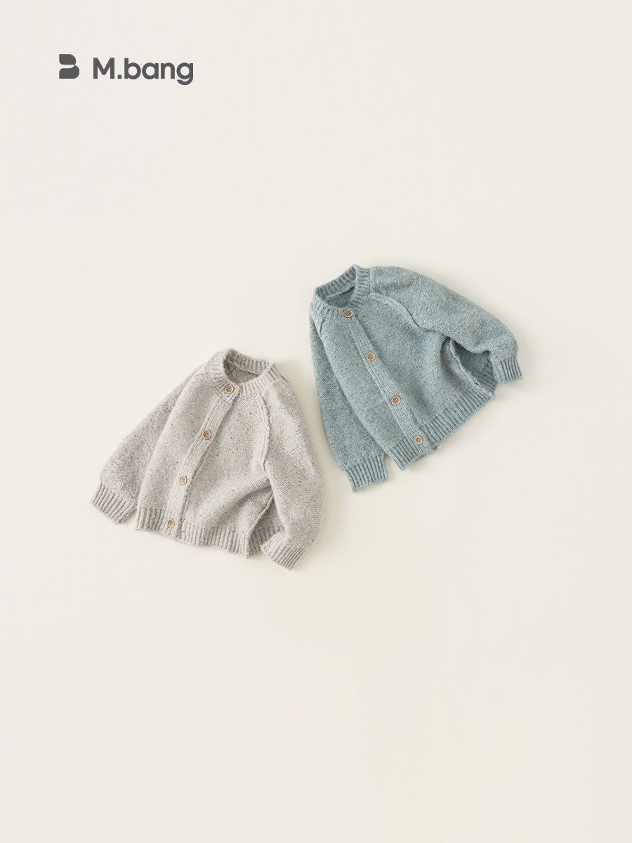 Bangchoan ropa infantil de niñas de punto Cardigan de otoño ropa de bebé de manga larga suéter suave 2026 ropa infantil