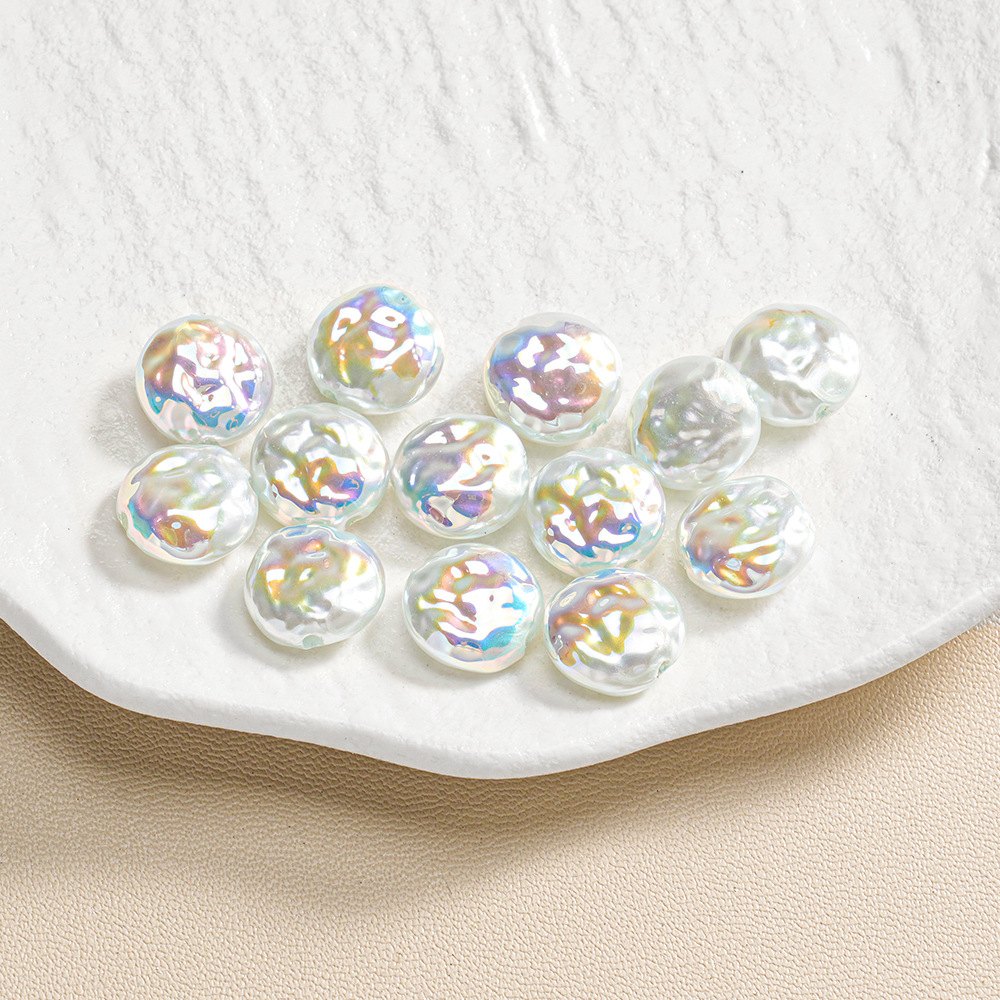 30 ABS barroco de forma especial piedra pequeña perla ovalada con cuentas pulsera de bricolaje collar accesorios de joyería lote suelto